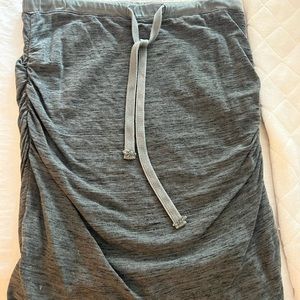 James Perse side rouched skirt